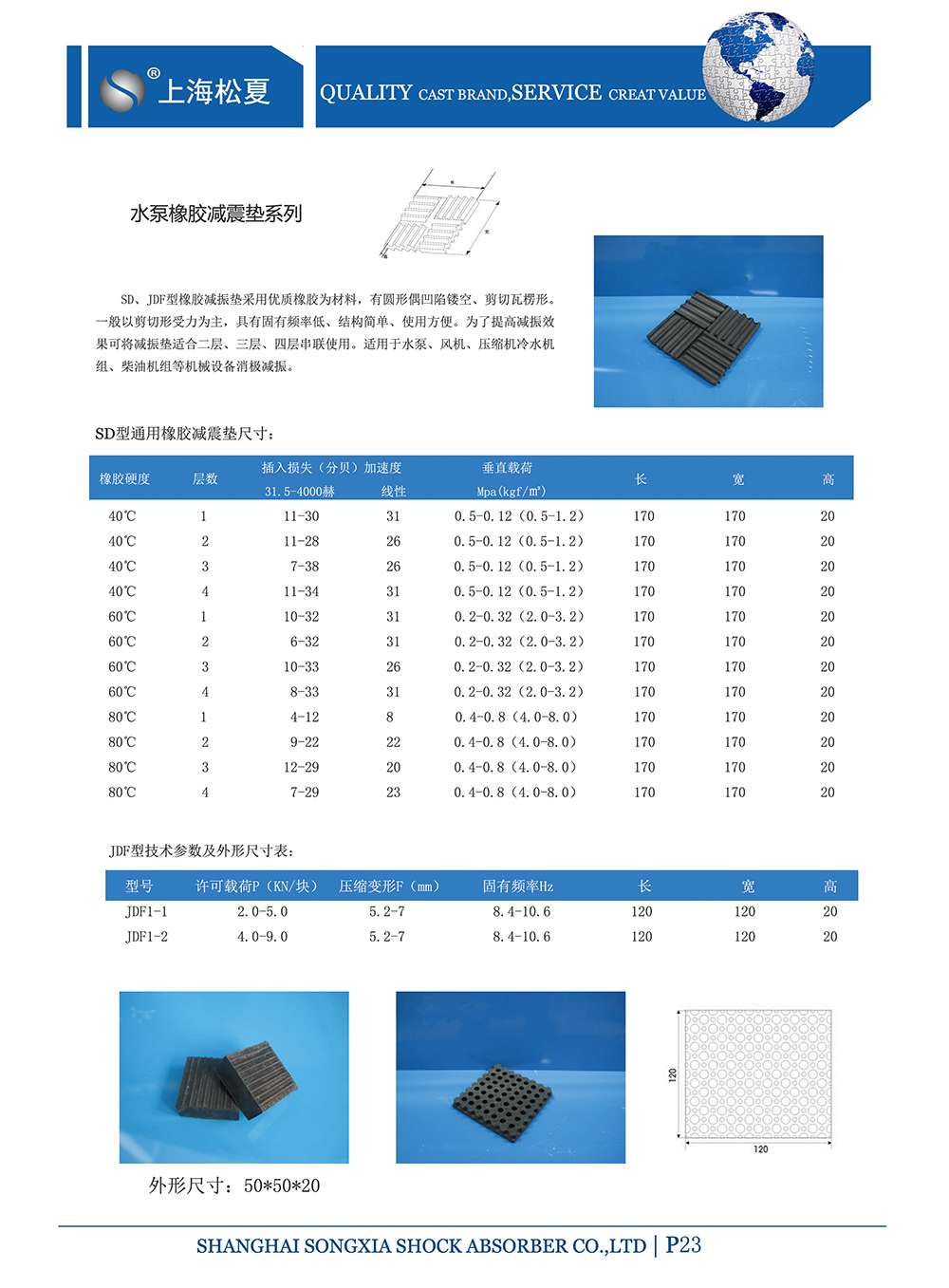 JDF型橡膠草莓视频黄色版墊參數圖
